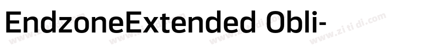 EndzoneExtended Obli字体转换